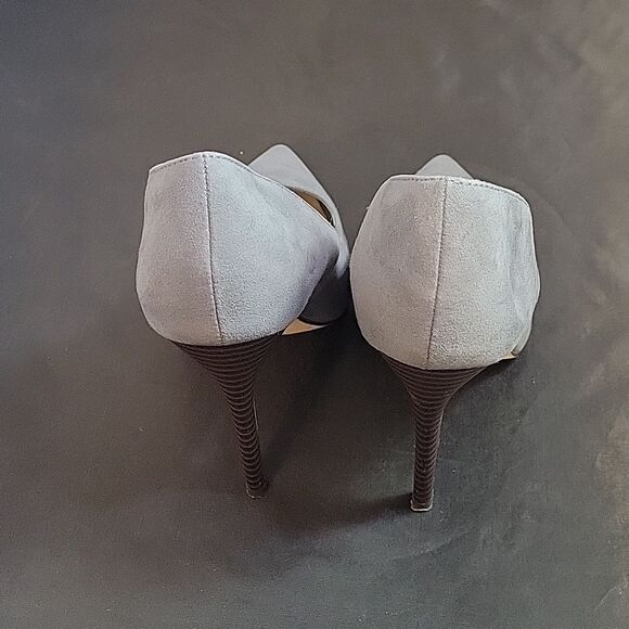 SHOEDAZZLE SUEDE POINTED TOE DRESS PUMPS STILETTO HIGH HEELS - Picture 9 of 14